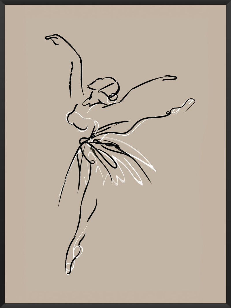 Abstract Ballerina - Poster