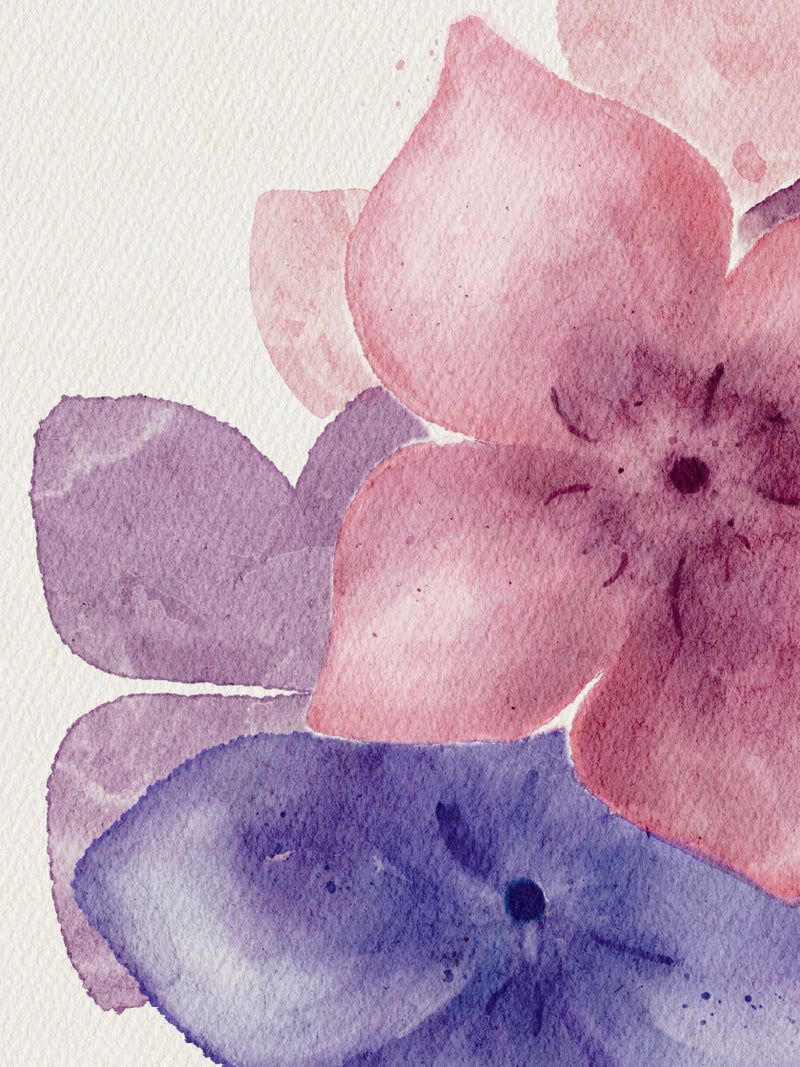 Purple Hydrangea - Poster