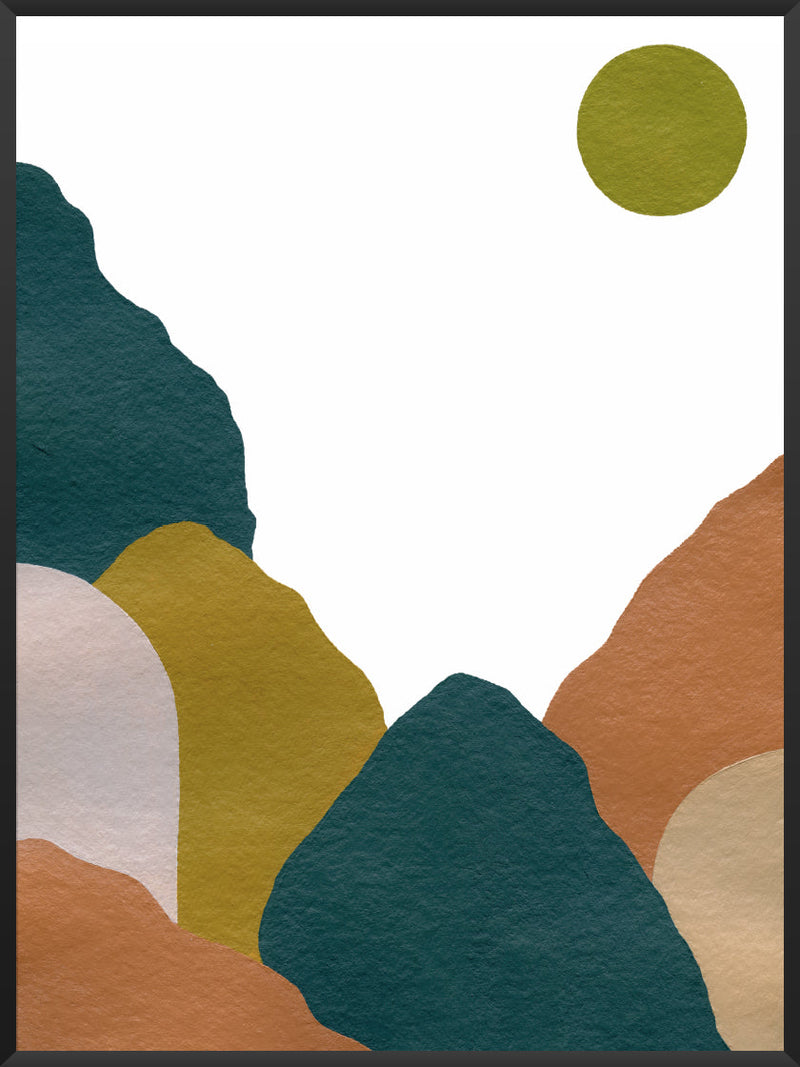 Abstract Blue Mountains - Poster