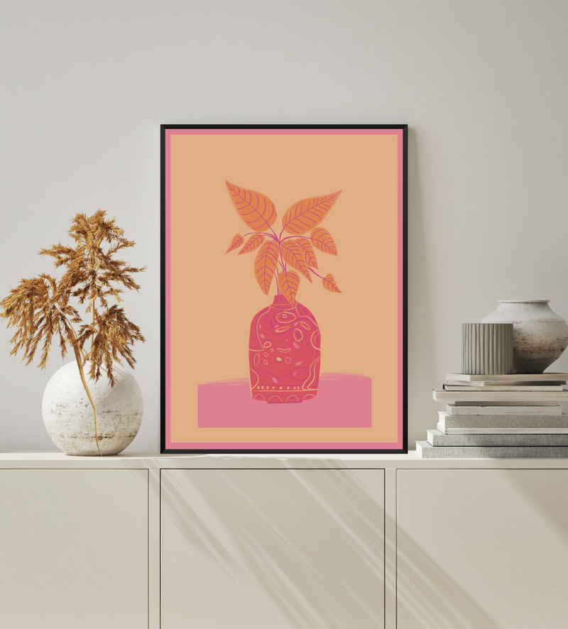 Tropical still life with Flowers
