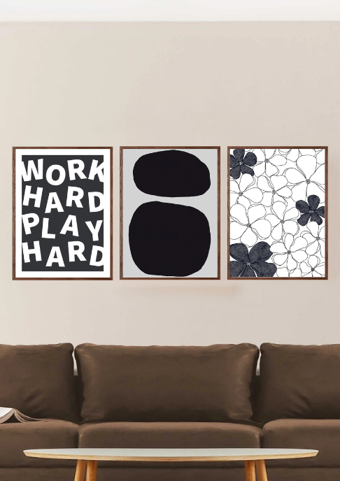 Monochrome Interplay Poster Set