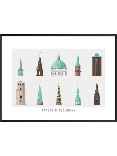 Copenhagen poster #Towers Of Kobenhavn