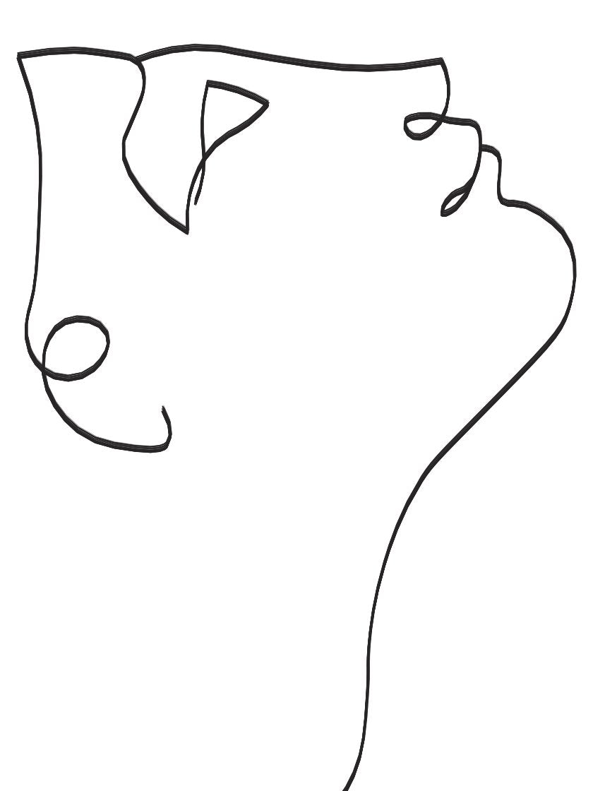Look Up - Line Art Face Poster