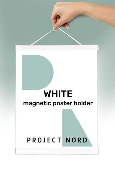 White Magnetic Poster Hanger