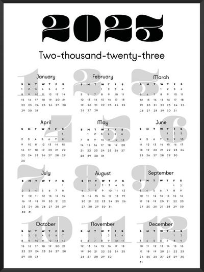 Minimal Calendar 2023