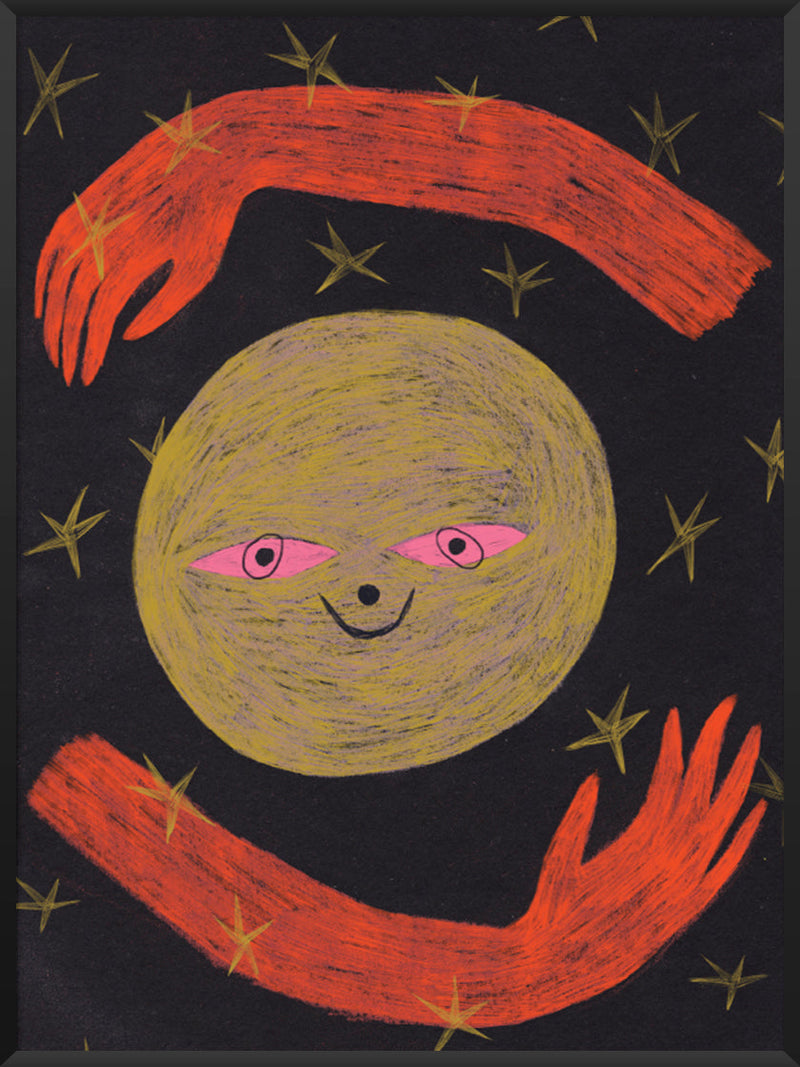 Crayon Moon - Kids Room Poster