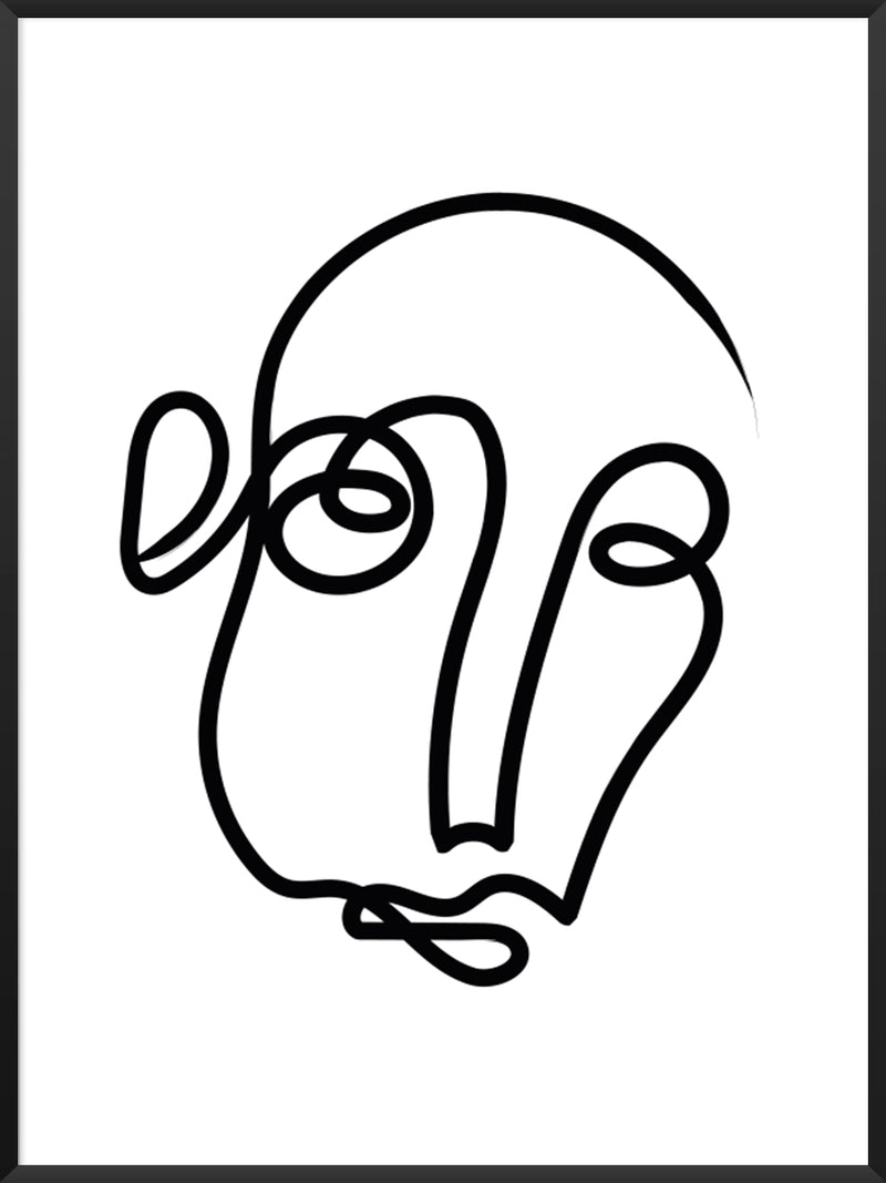project-nord-one-line-art-face-poster-product-picture