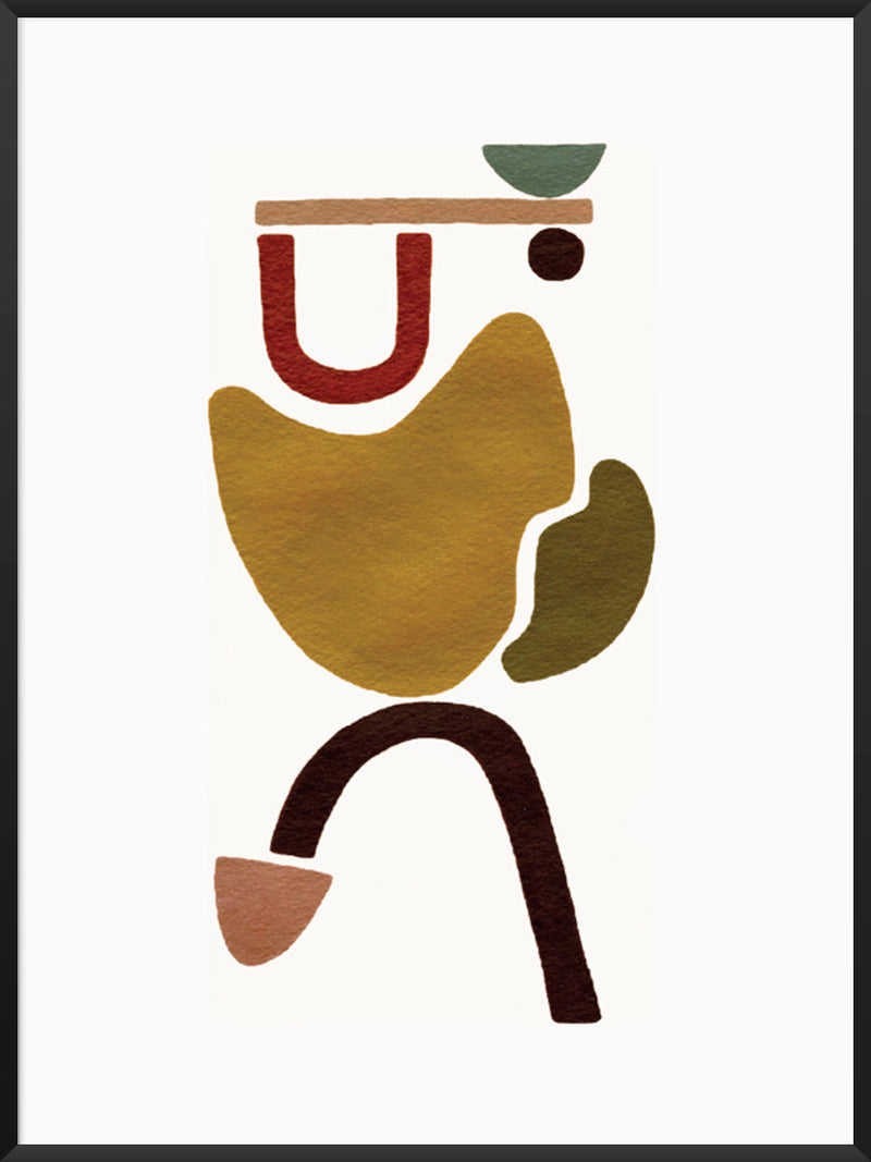 Carrying - Hand-Painted Abstract Poster