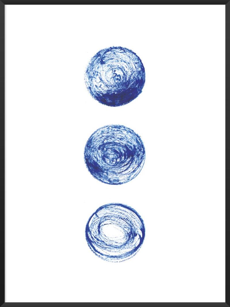 project-nord-les-lunes-bleues-blue-circles-poster