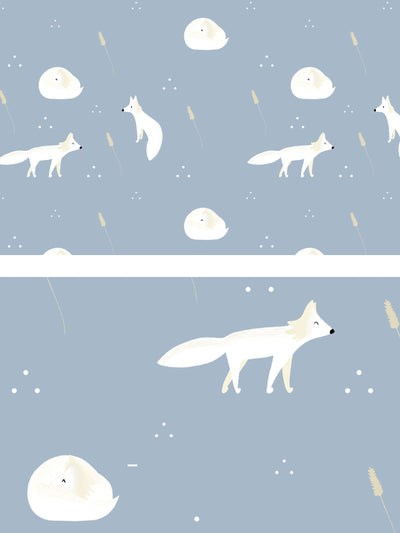 project-nord-white-foxes-minimalist-kids-poster-closeup