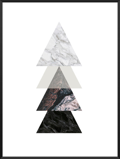 Marble Triangles - Poster