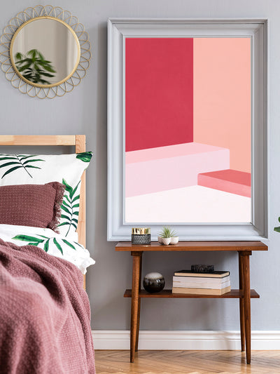 project-nord-the-pink-abstract-poster-in-interior-bedroom