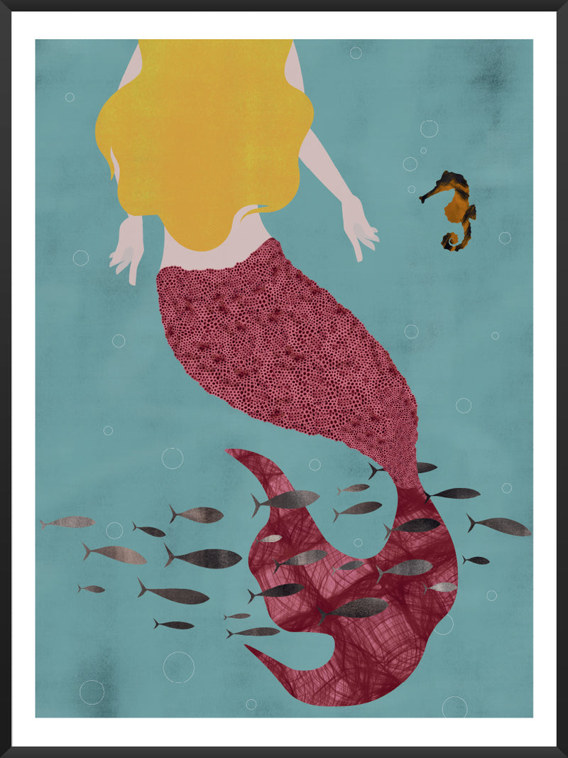 The Little Mermaid by Andersen - Andersen Little Mermaid Poster