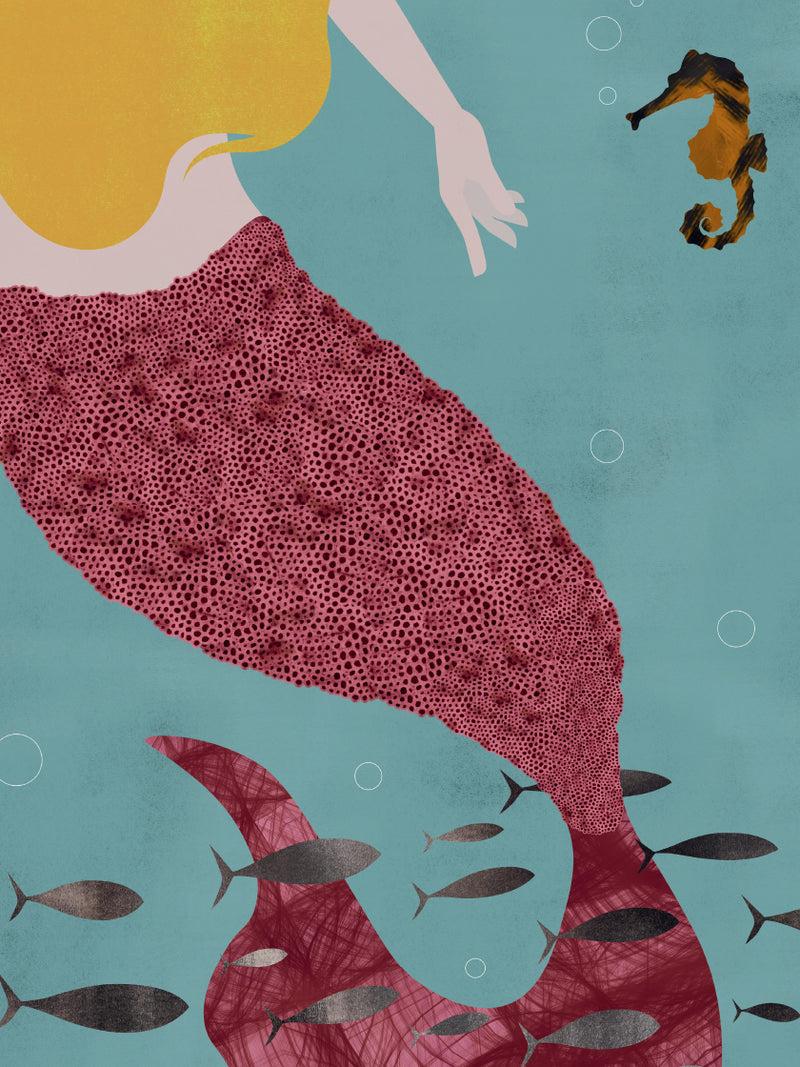 The Little Mermaid by Andersen - Andersen Little Mermaid Poster