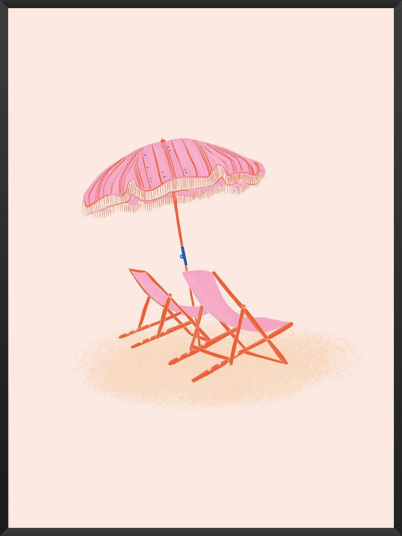 Beach Chairs - Poster