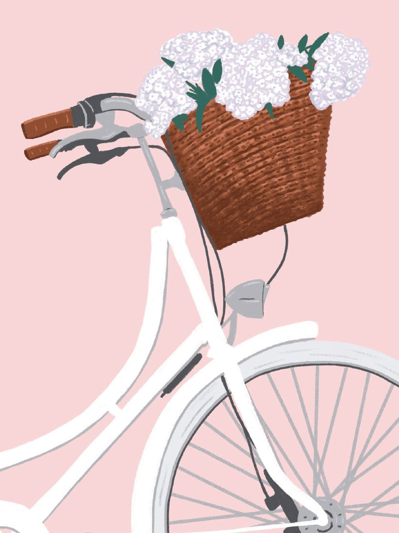 Biking Into Spring - Poster