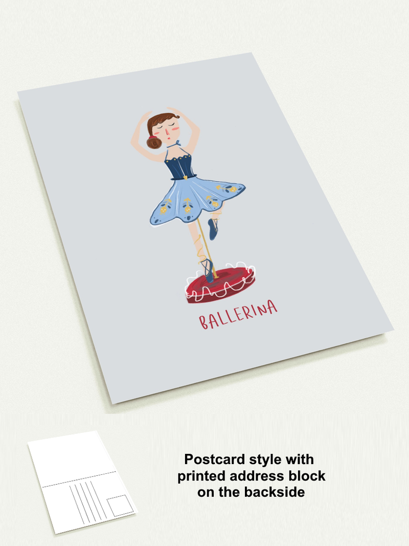 Christmas Ballerina greeting cards (10 pcs)