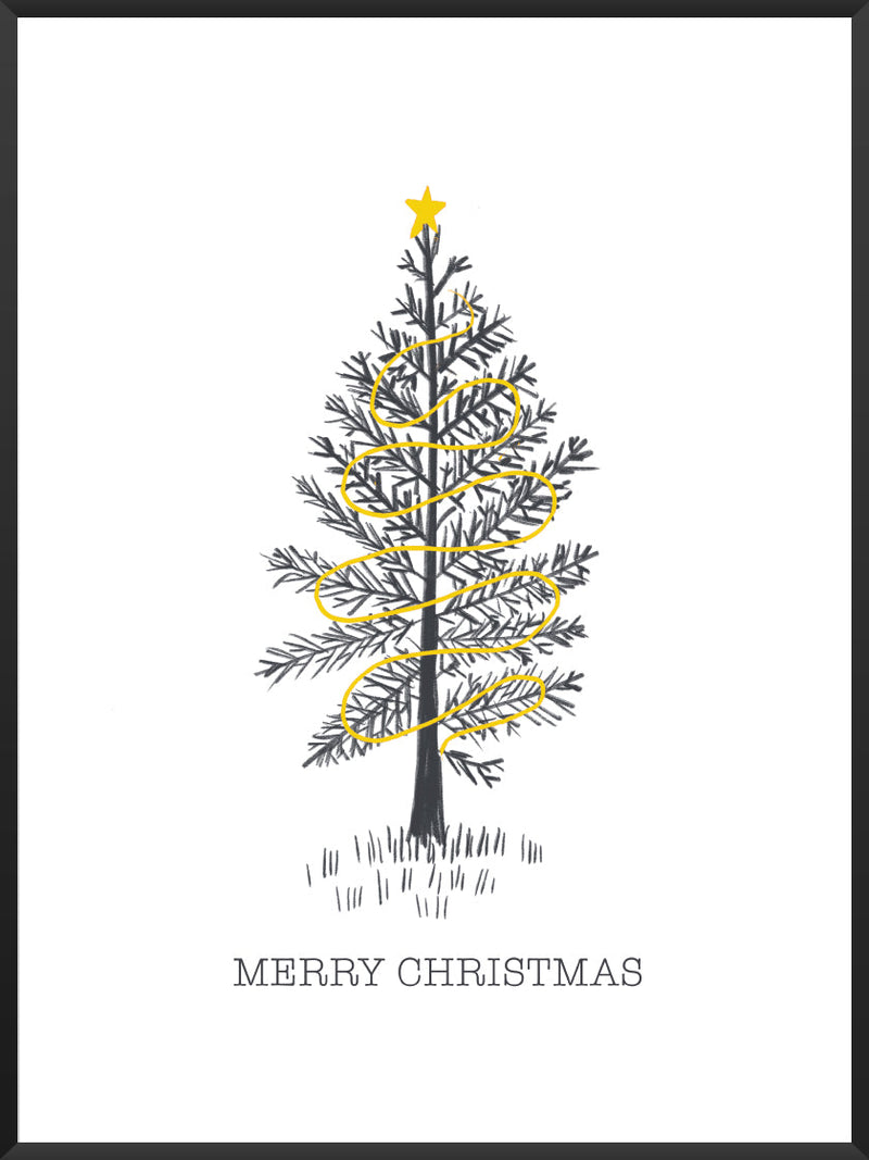 Minimalist Christmas Tree - Poster