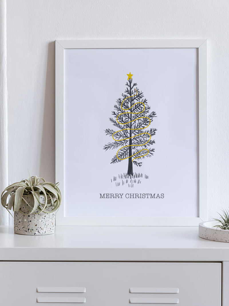 Minimalist Christmas Tree - Poster