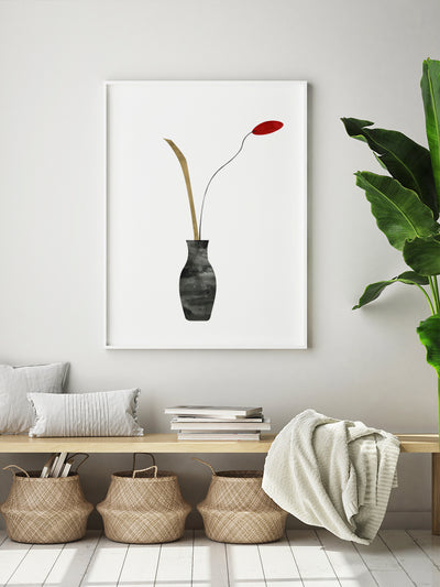 project-nord-poppy-flower-poster-in-interior-hallway