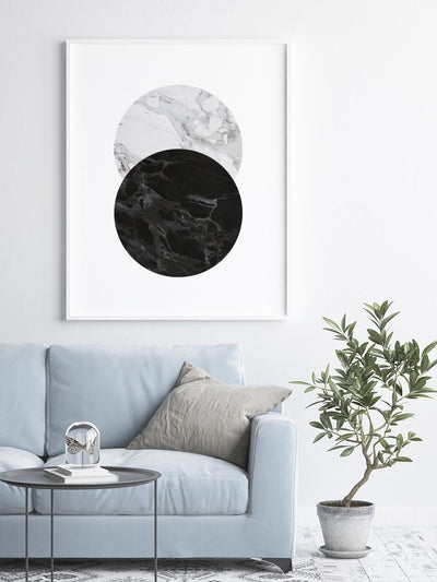full-moon-marble-poster-in-interior-living-room
