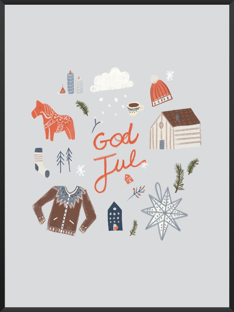 God Jul - Christmas Vibes Poster