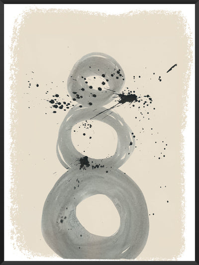 Grey Circles - Poster