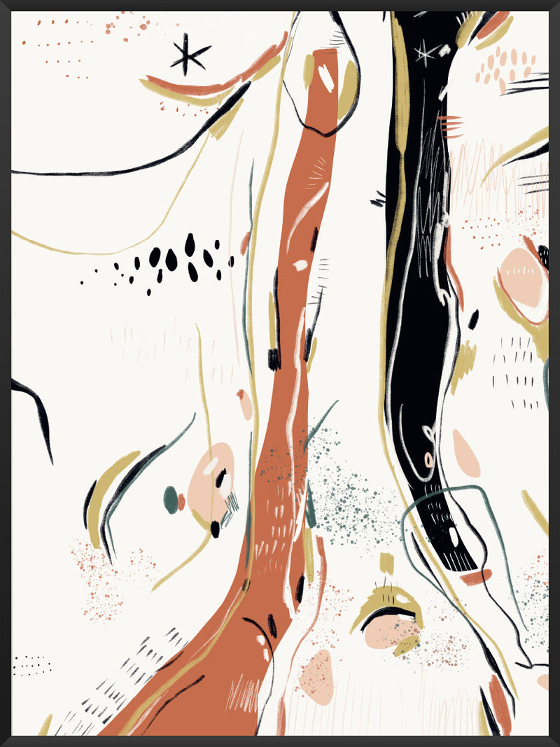 Island Folk - Abstract Forms Poster