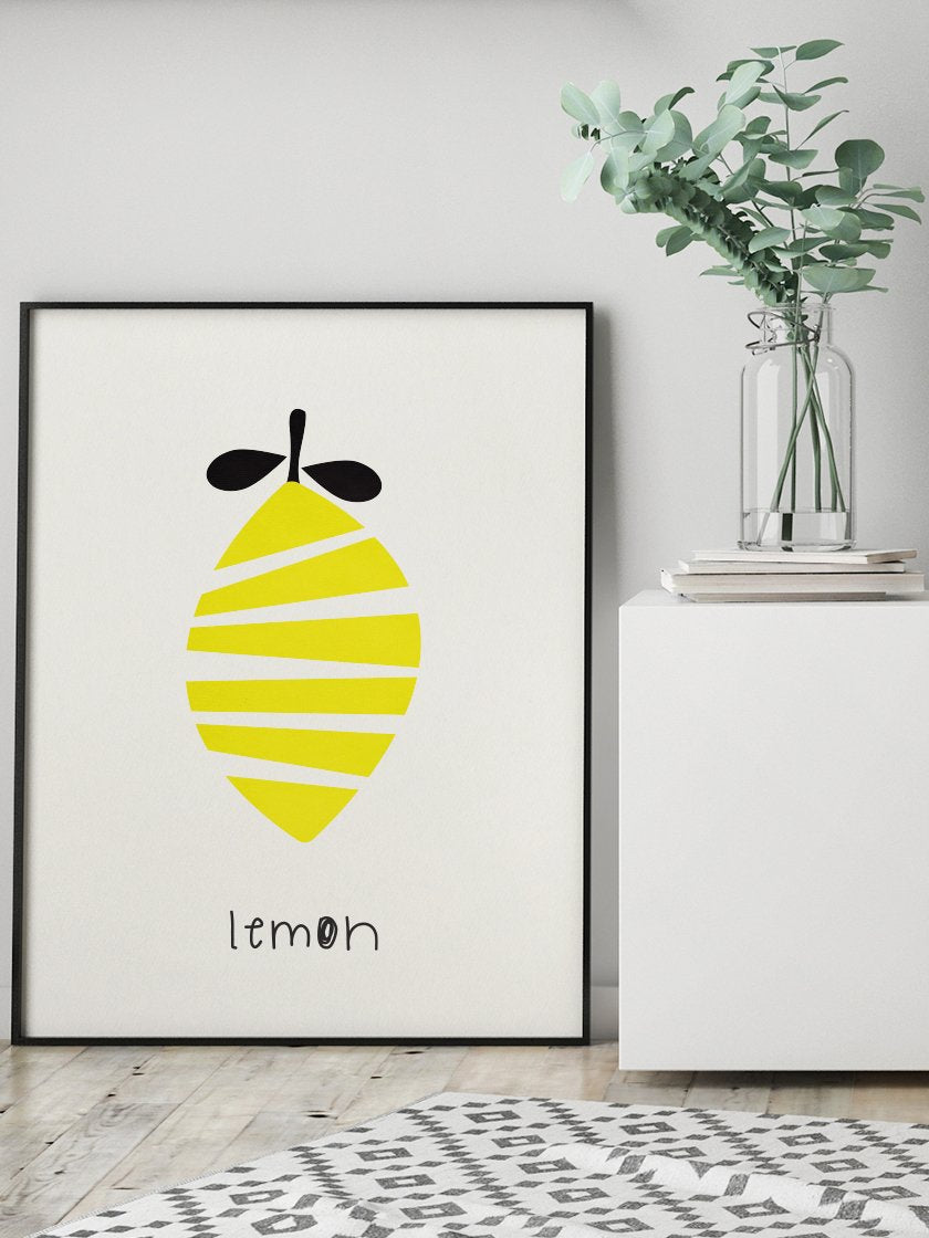 Lemon - Kids Room Poster – Project Nord