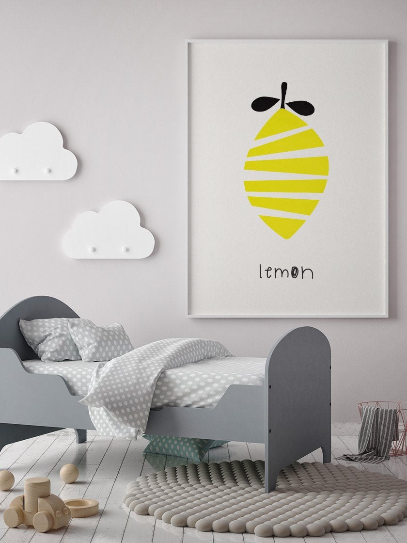 Lemon - Kids Room Poster – Project Nord
