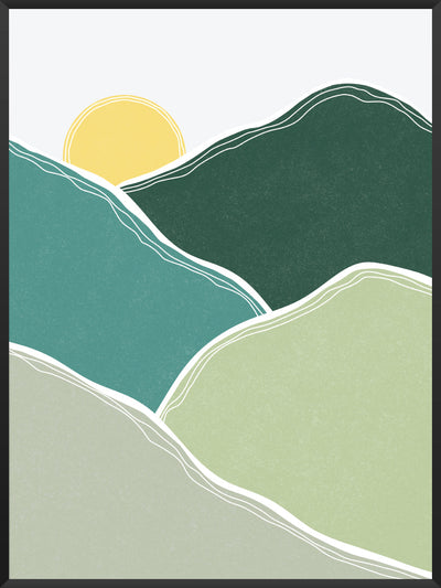 Morning Glory - Green Mountains Poster