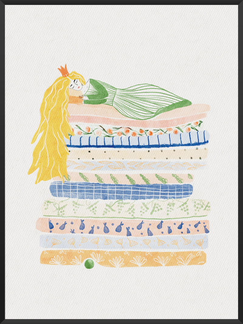 The Princess and the Pea by Andersen - Andersen Princess and the Pea Poster