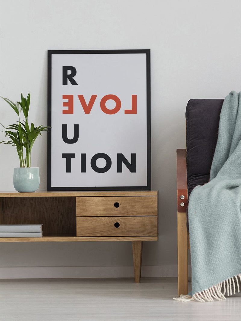 love-revolution-poster-in-interior-living-room