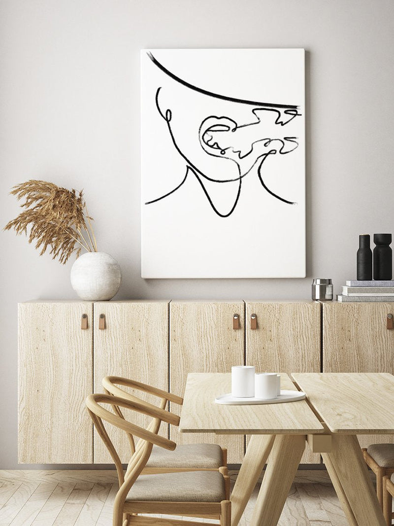 anonymous-smoking-woman-poster-in-interior-dining-room