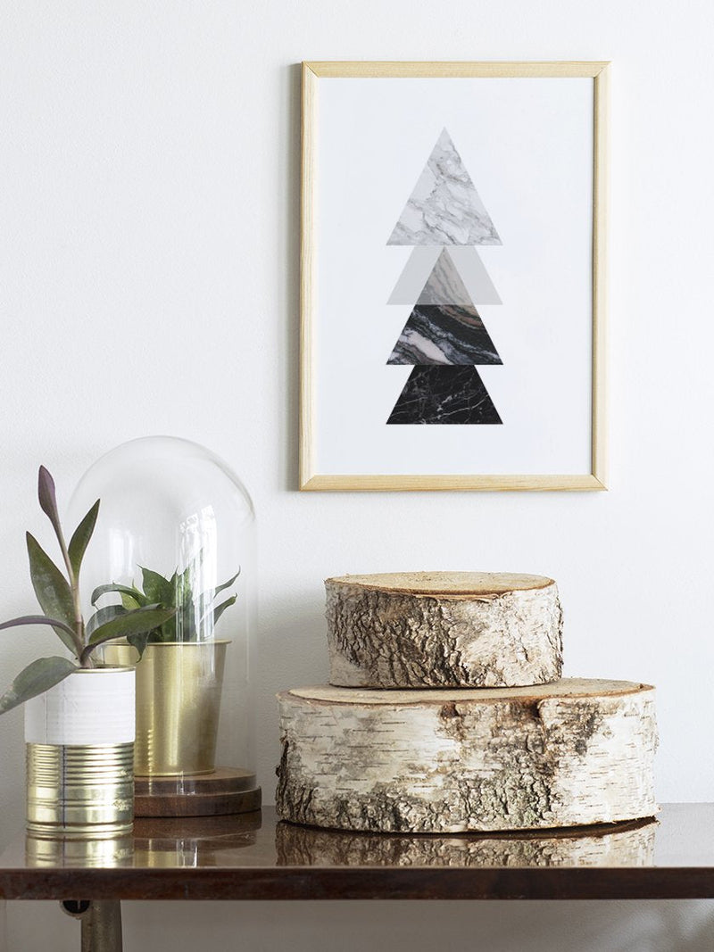 Marble Triangles - Poster